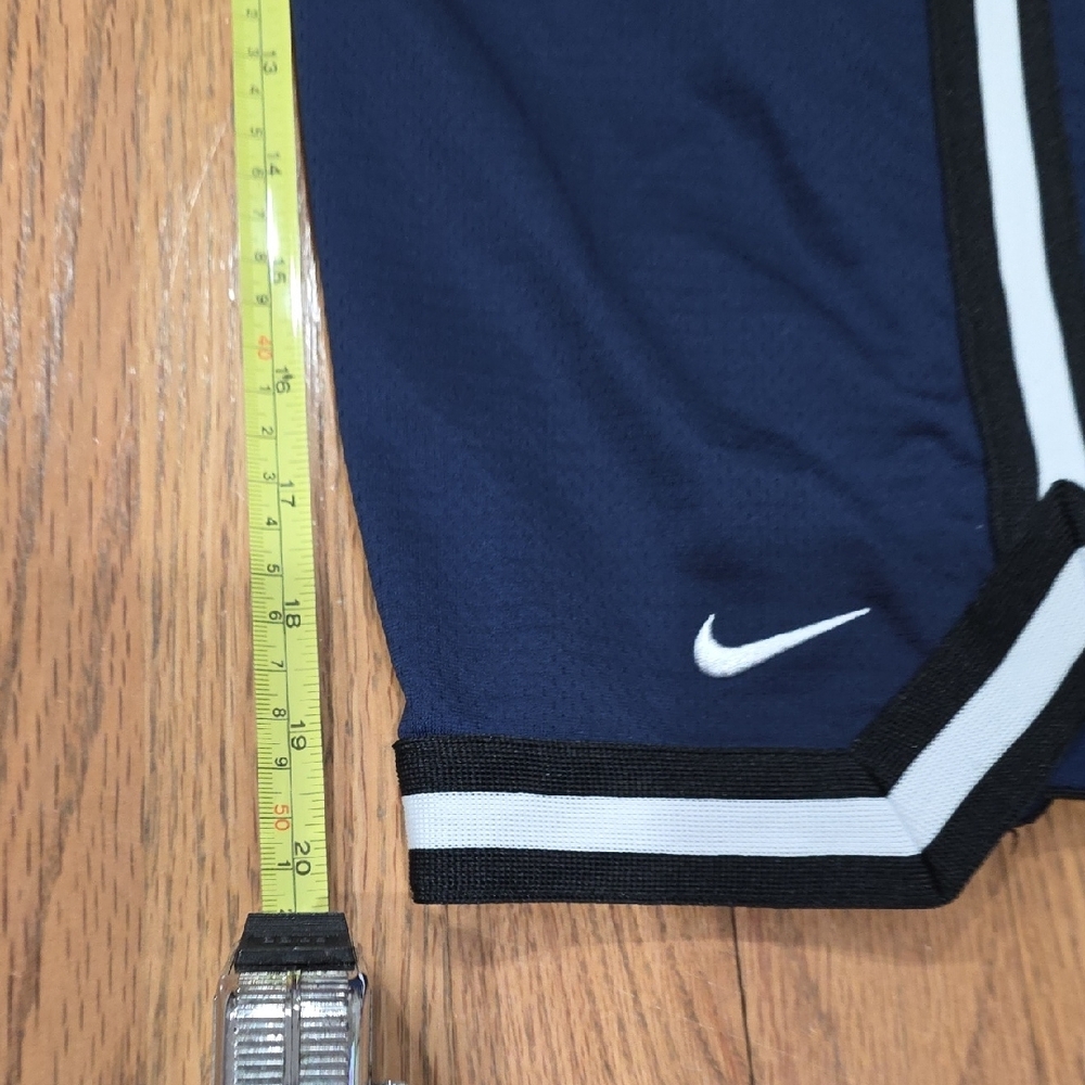 Nike Dark Blue Sports Shorts with White Trim - Picture 8 of 13